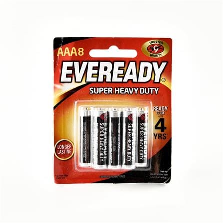 EVEREADY SUPER HEAVY DUTY BATTERY AAA 8PCS 1212BP8M