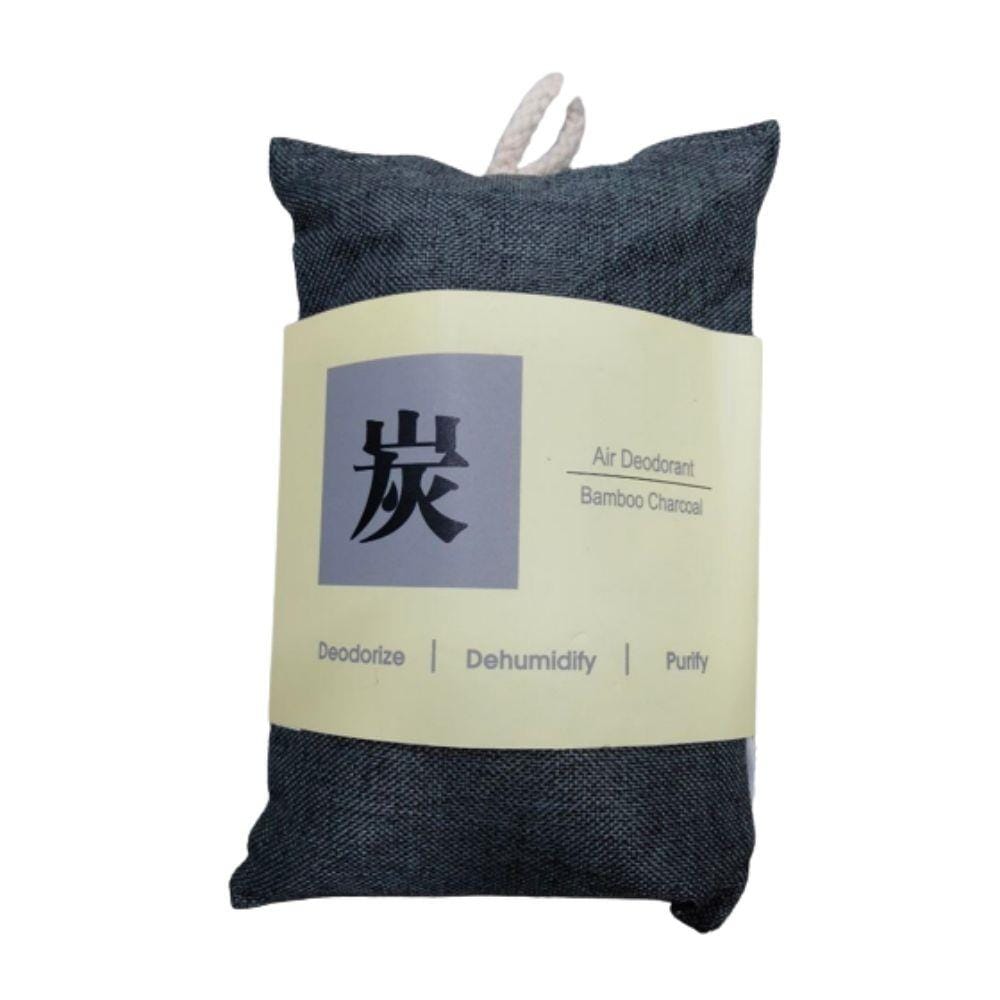 HOME+ BAMMBOO CHARCOAL SACHET WITH STRING 200G DARK GREY