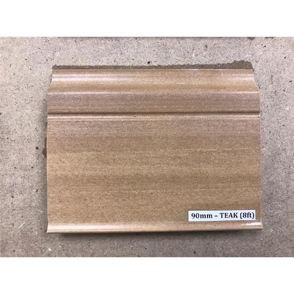 ROSEROSA VINYLTILE SKIRTING PVC TEAK 90MM 8 FEET