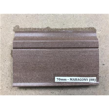 ROSEROSA VINYLTILE SKIRTING PVC MAHOGANY 70MM 8FEET