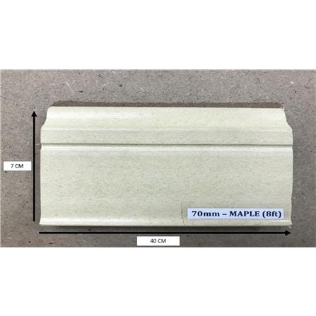 ROSEROSA VINYLTILE SKIRTING PVC MAPLE 70MM 8FT