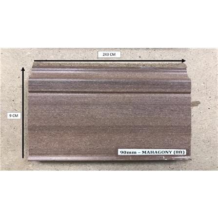 ROSEROSA VINYLTILE SKIRTING PVC MAHOGANY 90MM 8 FEET