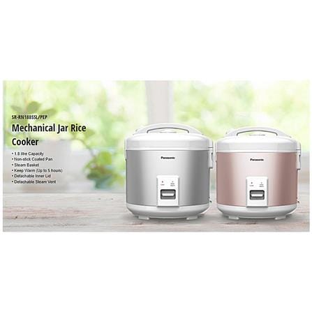 PANASONIC JAR RICE COOKER SR-RN188S 1.8LITER SILVER