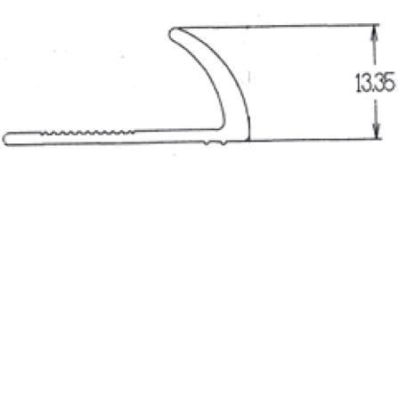 WINSHEN CORNERTRIM PVC 12MM LT12 BRICK BROWN 2.45M