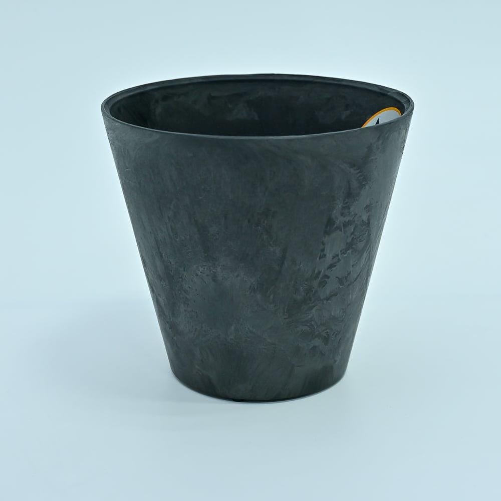ARTSTONE CLAIRE POT D17 H15 BLACK
