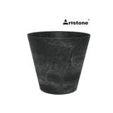 ARTSTONE CLAIRE POT D17 H15 BLACK