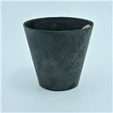 ARTSTONE CLAIRE POT D17 H15 BLACK