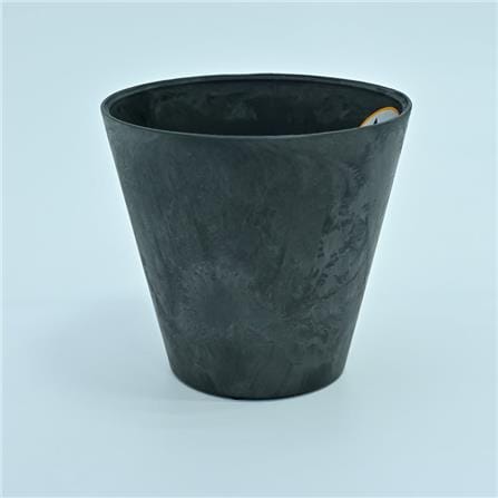 ARTSTONE CLAIRE POT D17 H15 BLACK