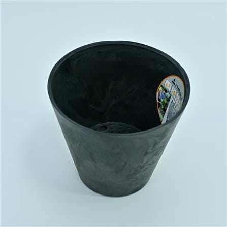ARTSTONE CLAIRE POT D17 H15 BLACK