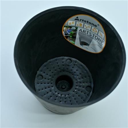 ARTSTONE CLAIRE POT D17 H15 BLACK
