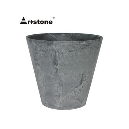 ARTSTONE CLAIRE POT D17 H15 GREY