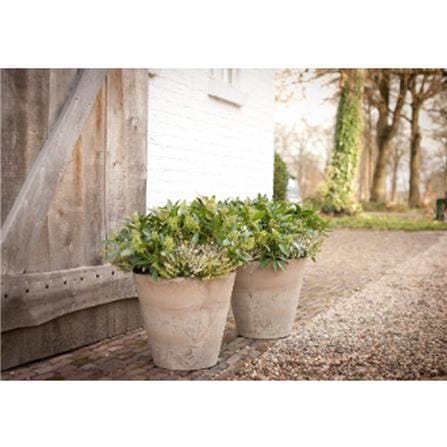 ARTSTONE CLAIRE POT D17 H15 GREY