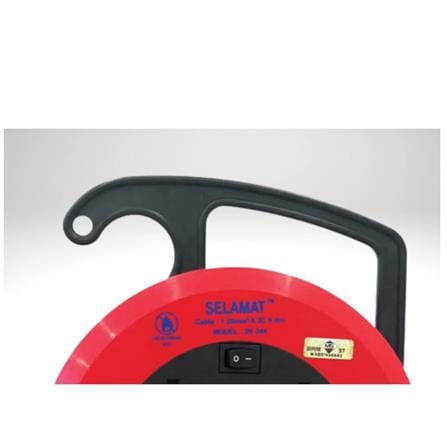 SELAMAT EXTENSION PLUG REEL 4 WAY 2K-244 7M