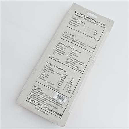 POWER STRIP 4G2M 2M MA1184-2M(SURGE) SELAMAT