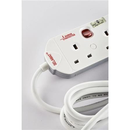 SELAMAT 4 GANG 2 METER EXTENSION WITH NEON&SURGE MA1184-2M