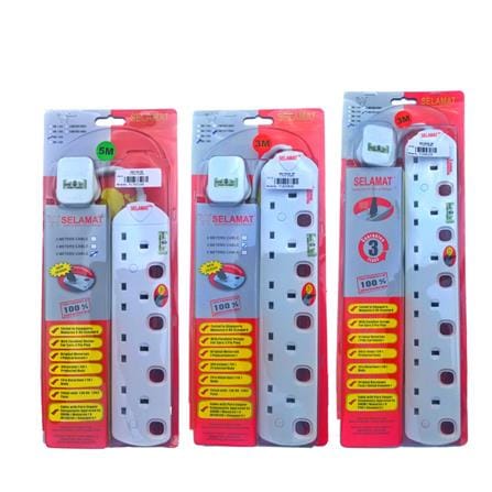 POWER STRIP 5G5M  MA1185-5M(SURGE) SELAMAT