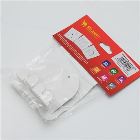 SELAMAT ADHESIVE PLUG HOLDER 2'S PH-100 WHITE