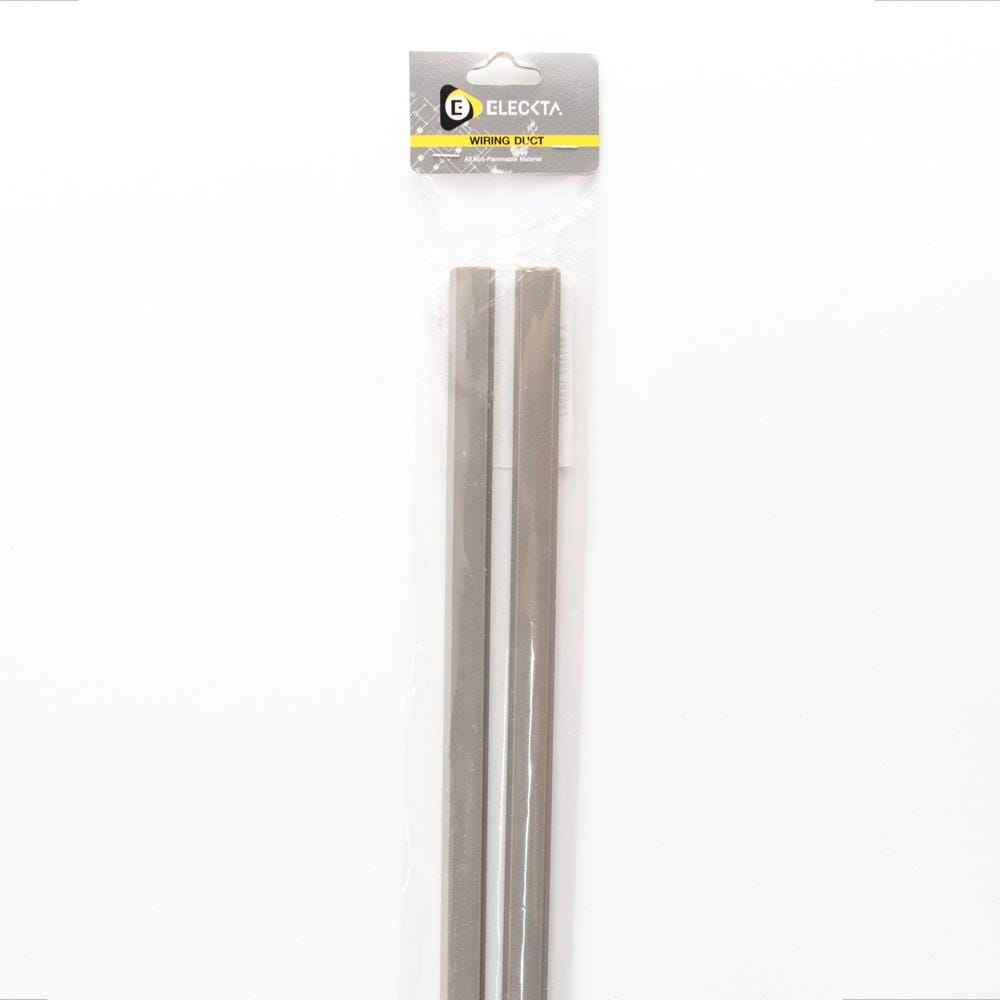 ELECKTA TRAPEZOID SHAPED ELECTRIC WIRING DUCT 18MM X 1M 2S GRAY