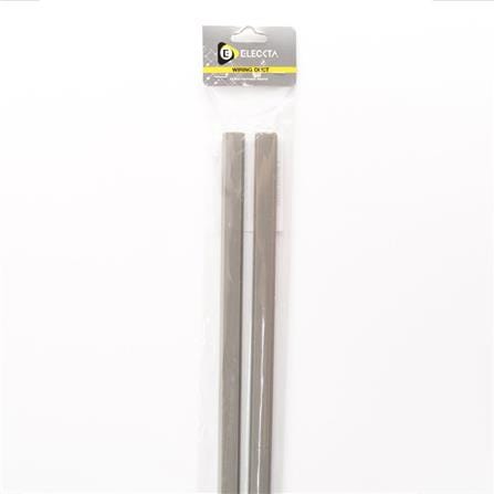 ELECKTA TRAPEZOID SHAPED ELECTRIC WIRING DUCT 18MM X 1M 2S GRAY
