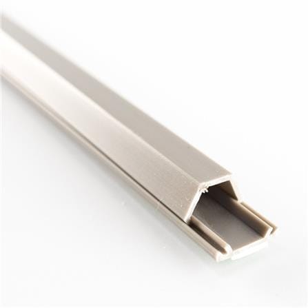 ELECKTA TRAPEZOID SHAPED ELECTRIC WIRING DUCT 18MM X 1M 2S GRAY
