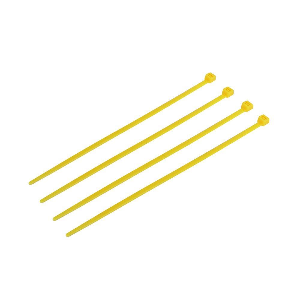 ELECKTA CABLE TIES 6 Inch 3.6 Millimeter YELLOW (100 LINE)