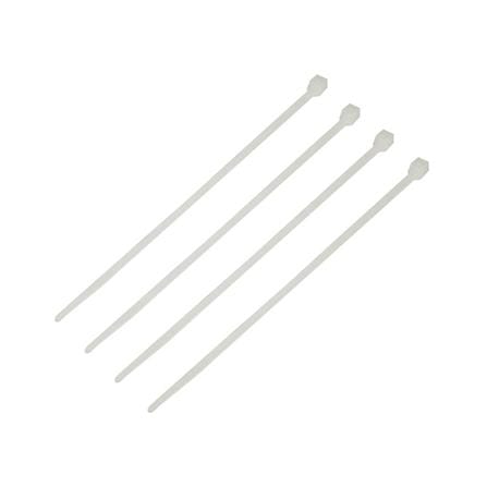 ELECKTA CABLE TIES 6 Inch 3.6 Millimeter WHITE (100 LINE)