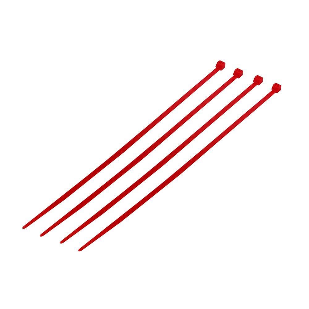 ELECKTA CABLE TIES 8 Inch 3.6 Millimeter RED (100 LINE)
