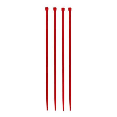 ELECKTA CABLE TIES 8 Inch 3.6 Millimeter RED (100 LINE)
