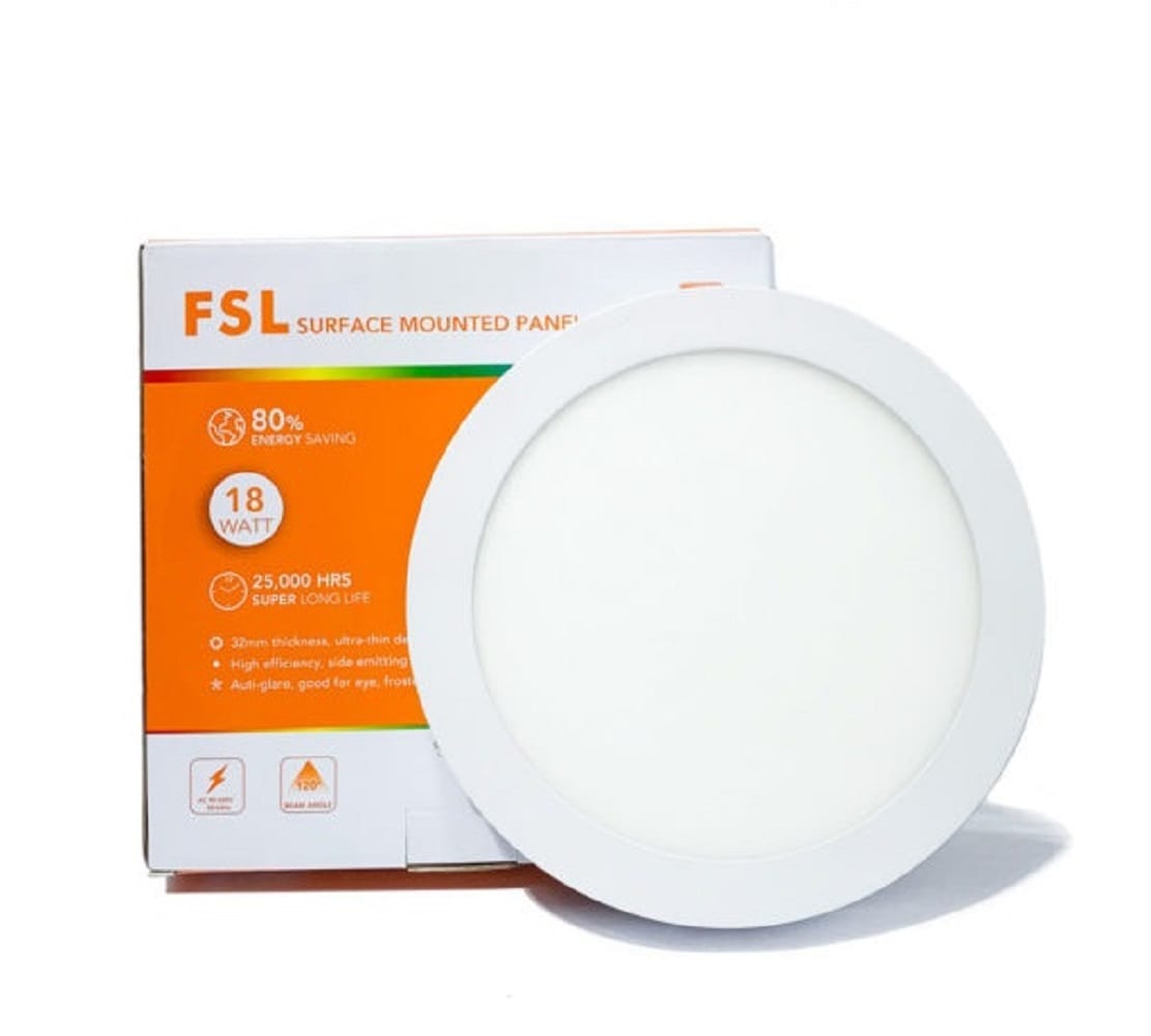 FSL SURFACE LED DOWNLIGHT 8INCH 24WATT DAYLIGHT ROUND WHITE