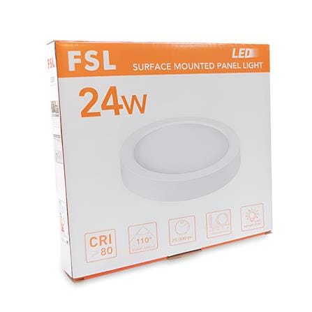 FSL SURFACE LED DOWNLIGHT 8INCH 24WATT DAYLIGHT ROUND WHITE