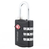 COMBINATION PADLOCK SOLEX TSA 30MM BLACK