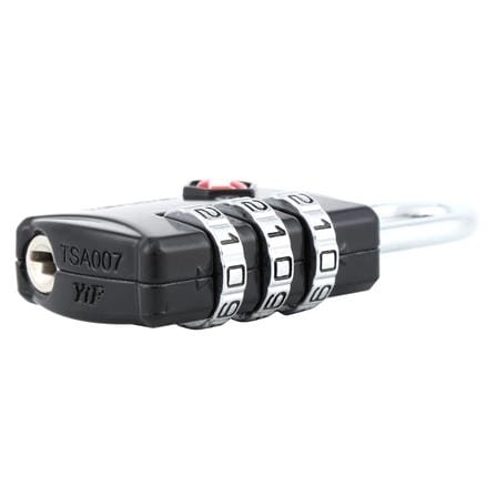COMBINATION PADLOCK SOLEX TSA 30MM BLACK