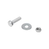 HEX BOLT SET BY TORA 1/4"X1"