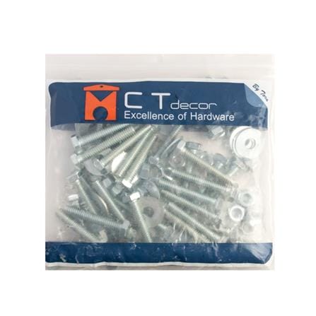 HEX BOLT SET BY TORA 1/4"X1-1/2"
