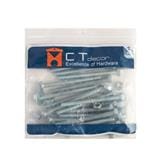 HEX BOLT SET BY TORA 1/4"X3"