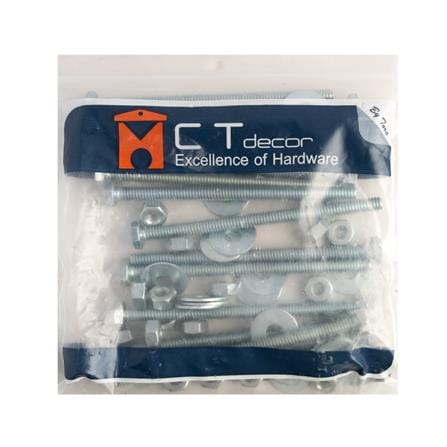 HEX BOLT SET BY TORA 1/4"X4"