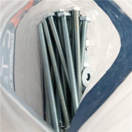 HEX BOLT SET BY TORA 1/4"X4"