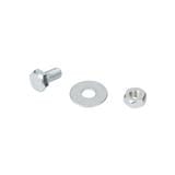 HEX BOLT SET BY TORA 1/4"X1/2"