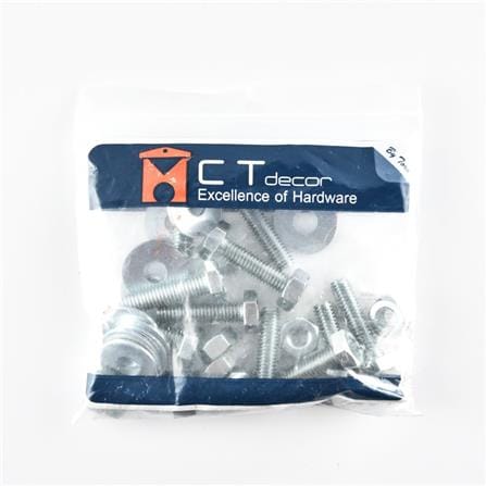 HEX BOLT SET BY TORA 3/8"X1-1/2"