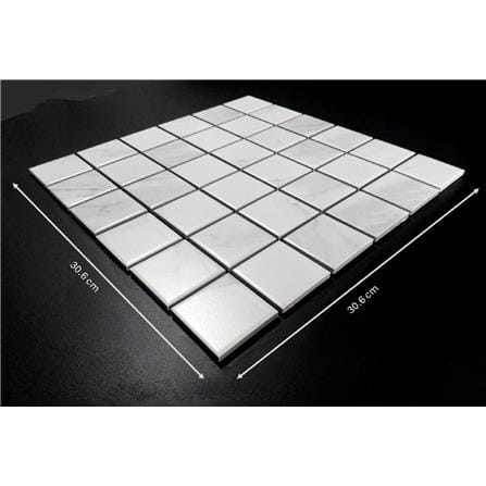 GNG MOSAIC 30.6X30.6 SOHO CARRARA WHITE