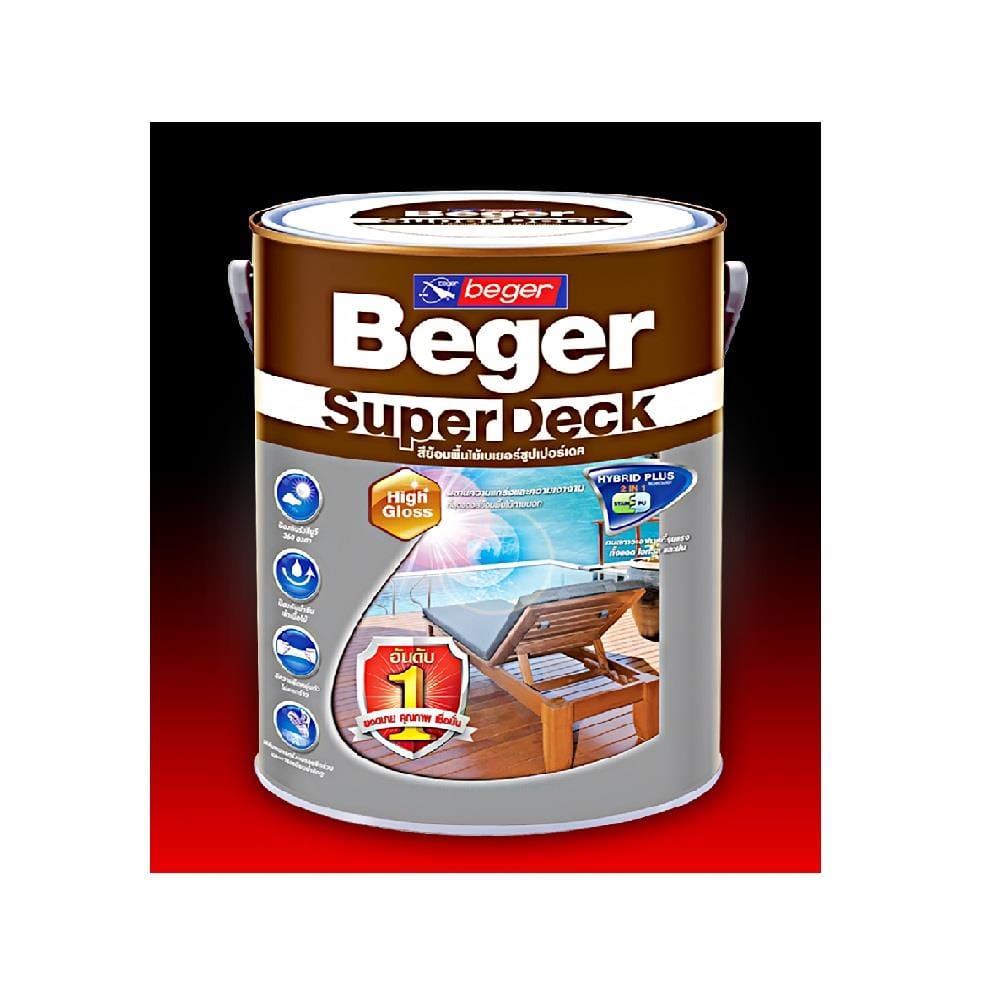 BEGER SUPERDECK 3.785L MAHAGONY G-8809