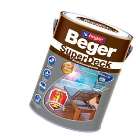 BEGER SUPERDECK DECK STAIN 1/4 GAL (0.946L) AFROMOSIA G-8804