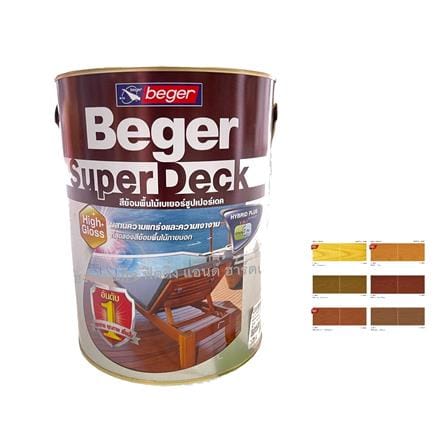BEGER SUPER DECK STAIN 1 GALLON (3.785 LITRE) RED WOOD G-8805
