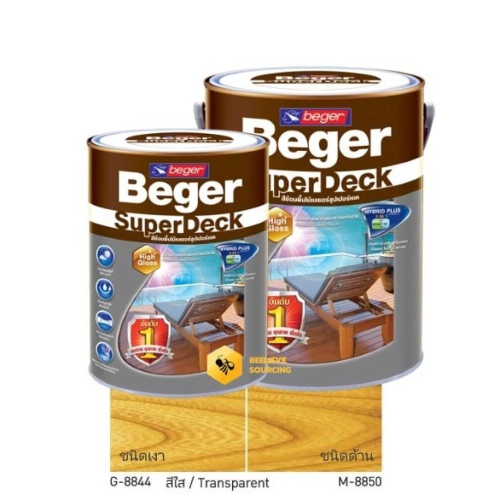 BEGER SUPER DECK STAIN 1/4G(0.964L) WALNUT M-8810