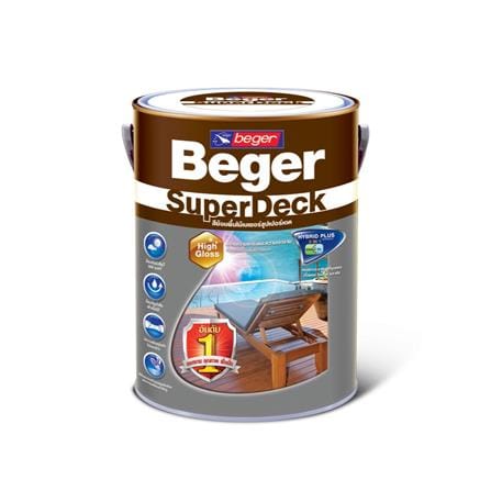 BEGER SUPER DECK STAIN 1/4G(0.964L) WALNUT M-8810
