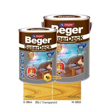 BEGER SUPER DECK STAIN 1/4G(0.964L) WALNUT M-8810