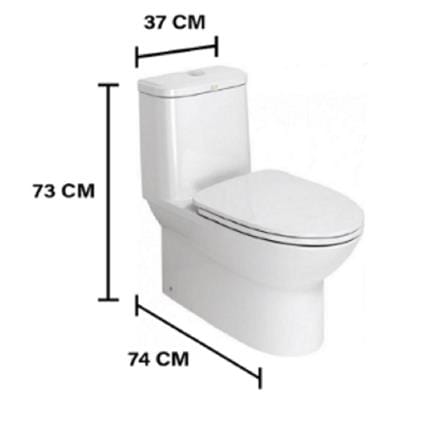 AMERICAN STANDARD 1P TOILET CL-2531 W37XD74XH73 CM 3/4.2L WHITE