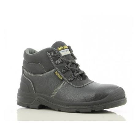 SAFETY JOGGER  LEATHER #8 BLACK  BROGAN