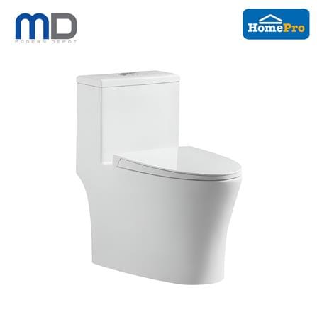 MD 1P TOILET GION RIMLESS DUAL FLUSH 3/6L WHITE