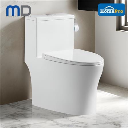 MD 1P TOILET GION RIMLESS DUAL FLUSH 3/6L WHITE